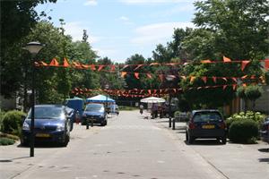 Versierde straat...